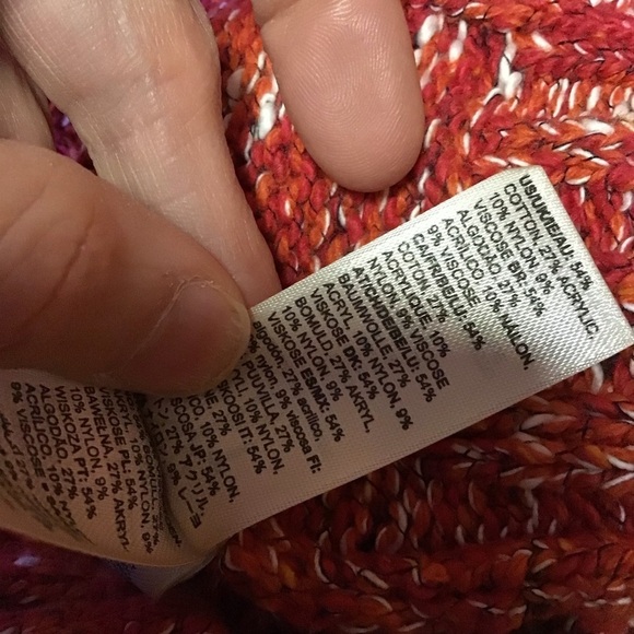 Good threads red cable knit warm sweater - Picture 4 of 12